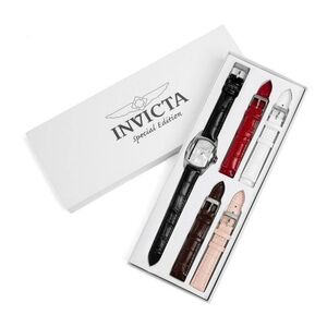 Invicta Women's Watch Set with Black, Red, White, Brown, Pink Straps NIB 🔥